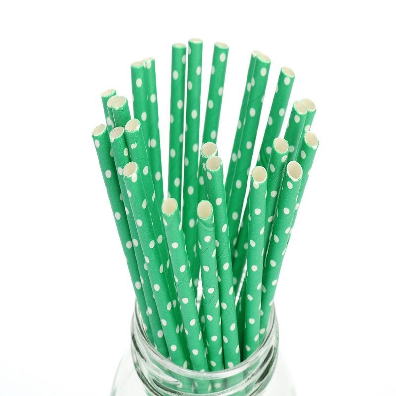colorful paper straws